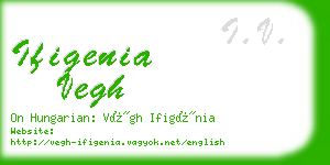 ifigenia vegh business card